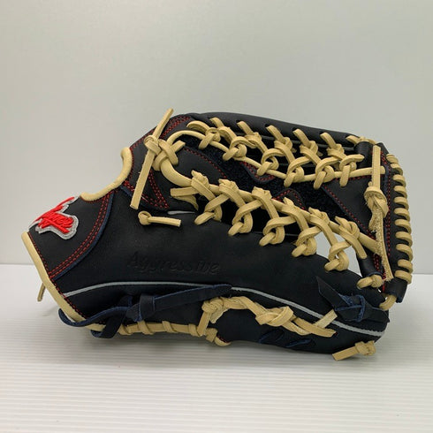 中古品 久保田スラッガー スペシャルオーダー 軟式 外野手用グローブ KSN-SPM KSブラック 4150