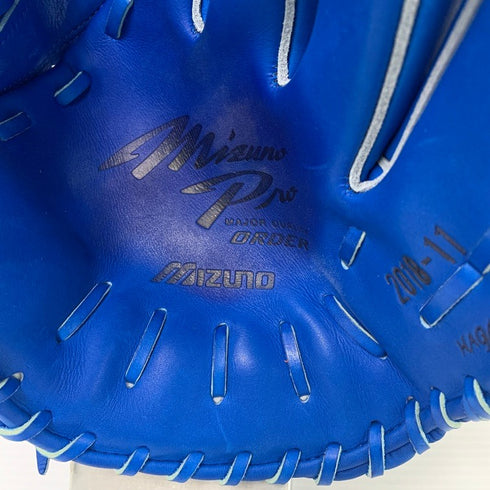 中古品 ミズノ MIZUNO ミズノプロ オーダー 硬式 内野手用グローブ 刺繍入り HAGA 3841