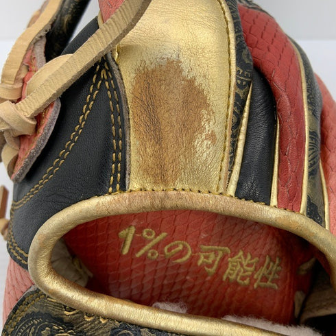 中古品 アバターグラブ AVATARGLOVE パラマウントスポーツ 硬式 内野手用グローブ 刺繍入り ペイズリー柄 左投げ 3971