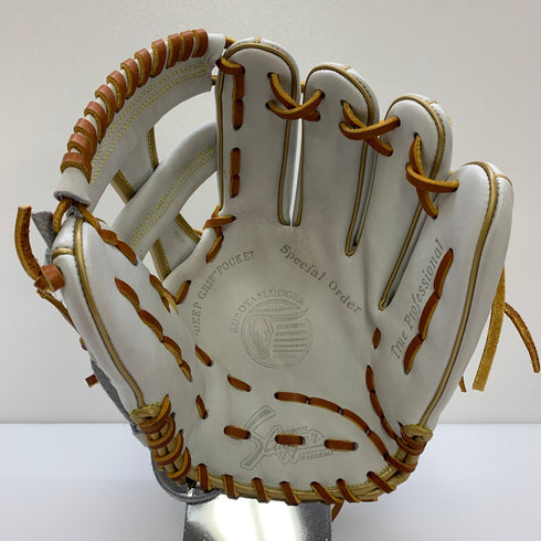 久保田スラッガー KUBOTA SLUGGER 軟式 大人 一般 内野手用 グローブ グラブ 右投げ オーダー 中古品 グローブ袋付き 野球 8434