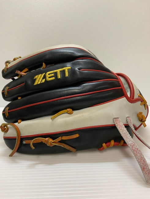 中古品 ゼット ZETT プロステイタス オーダー 軟式 外野手用グローブ BRGPRO 刺繡有り 3698