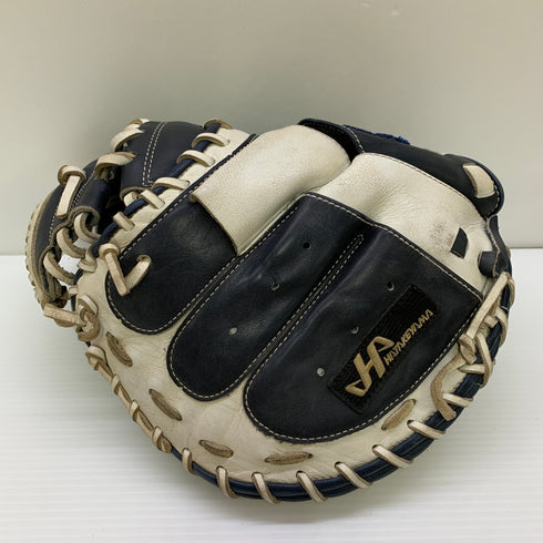 ハタケヤマ HATAKEYAMA 硬式 大人 一般 キャッチャーミット 捕手 グローブ グラブ 右投げ 中古品 野球 9743
