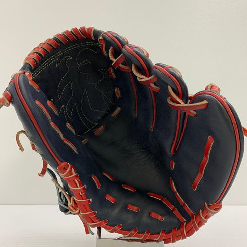 中古品 ミズノ MIZUNO ミズノプロ 軟式 投手用グローブ オーダー 耕作印 4815