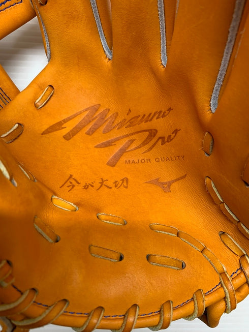 中古品 ミズノ MIZUNO ミズノプロ CRAFTED EDTION 硬式 内野手用グローブ TM型 1AJGH29003 刺繍有り 4376