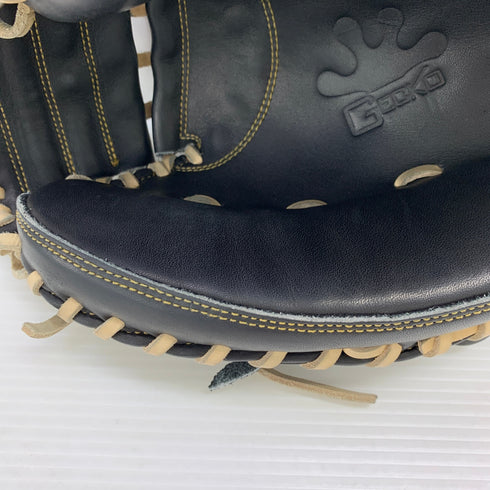 ゲッコウ 硬式 大人 一般 キャッチャーミット 捕手 グローブ グラブ 右投げ 中古品 グローブ袋付き 野球 5900