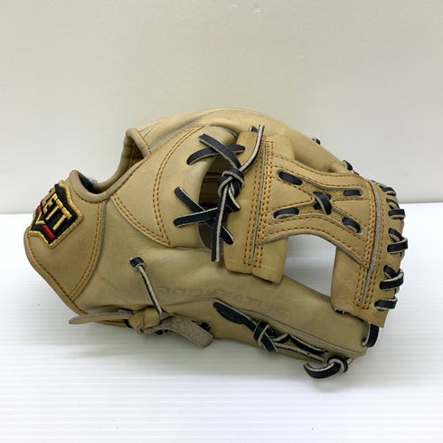 ゼット ZETT プロステイタス PROSTATUS 軟式 大人 一般 内野手用 グローブ グラブ 右投げ 中古品 グローブ袋付き 野球 9991
