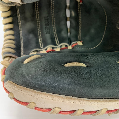 ミズノ MIZUNO S53100 ソフトボール用 大人 一般 キャッチャーミット 捕手 グローブ グラブ 右投げ 中古品 野球 8928