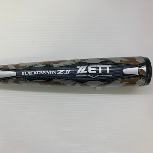 ゼット ZETT ブラックキャノンZⅡ 軟式 大人 一般 FRP製バット BCT35924 中古 ケース付き 野球 8149