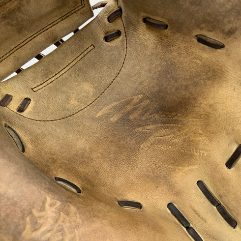 ミズノ MIZUNO ミズノプロ 軟式 大人 一般 キャッチャーミット 捕手 グローブ グラブ 右投げ 1AJCR27200 中古品 グローブ袋付き 野球 7279