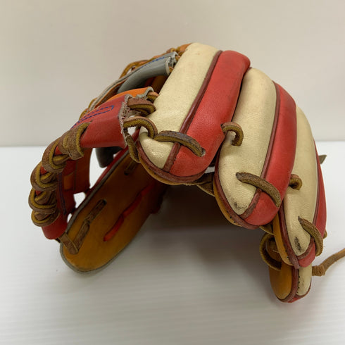 ベースマン BASEMAN BM スペシャルオーダー 軟式 大人 一般 内野手用 グローブ グラブ 右投げ 中古品 野球 8233