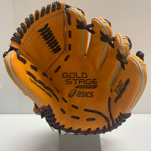 アシックス asics ゴールドステージ 軟式 大人 一般 内野手用 グローブ グラブ 右投げ BGRSH3 中古品 野球 7330