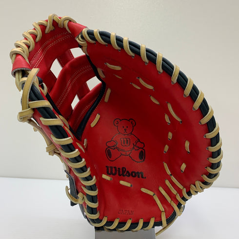 ウィルソン Wilson ウィルソンスタッフ Wilson Staff 軟式 大人 一般 ファーストミット 一塁手 グローブ グラブ 右投げ 中古品 グローブ袋付き 野球 8979