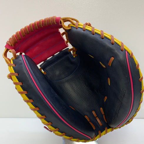 ハタケヤマ HATAKEYAMA 硬式 大人 一般 キャッチャーミット 捕手 グローブ グラブ 右投げ 中古品 野球 7377