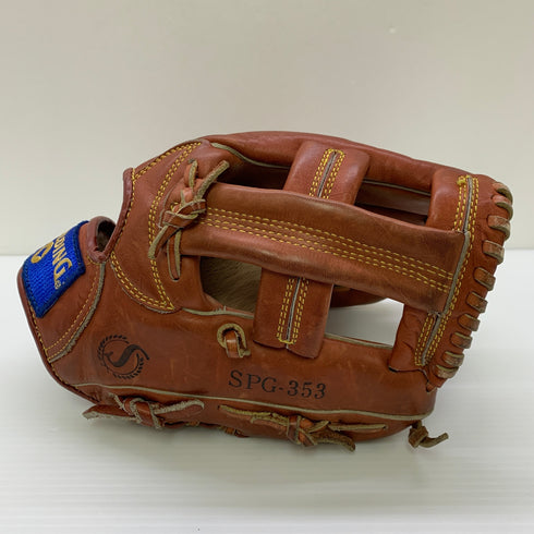 SPALDING SPG353 軟式 大人 一般 内野手用 グローブ グラブ 右投げ 中古品 野球 8878