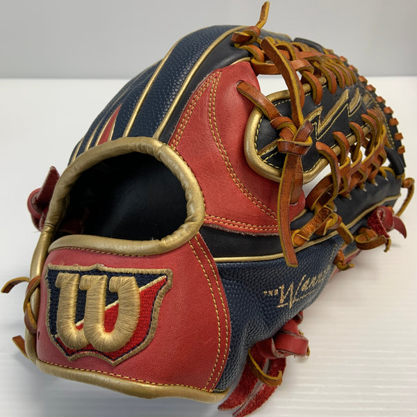 ウィルソン Wilson ワナビーヒーロー 軟式 大人 一般 外野手用 グローブ グラブ 右投げ RHED8F 中古品 野球 8331