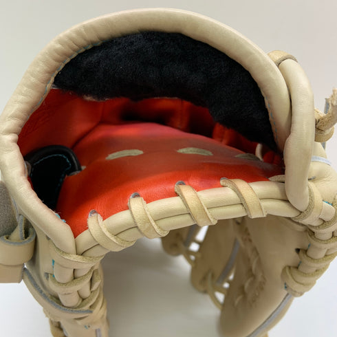 ミズノ MIZUNO ミズノプロ mizunopro HAGA製 硬式 大人 一般 投手用 グローブ ピッチャー グラブ 左投げ オーダー 中古品 野球 9199