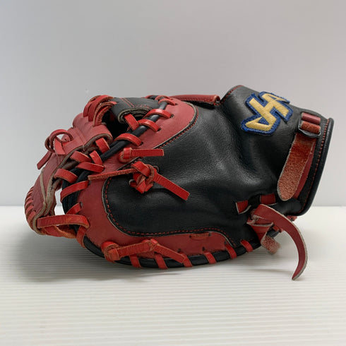 ハタケヤマ HATAKEYAMA 軟式 大人 一般 キャッチャーミット 捕手 グローブ グラブ 左投げ 中古品 野球 6329