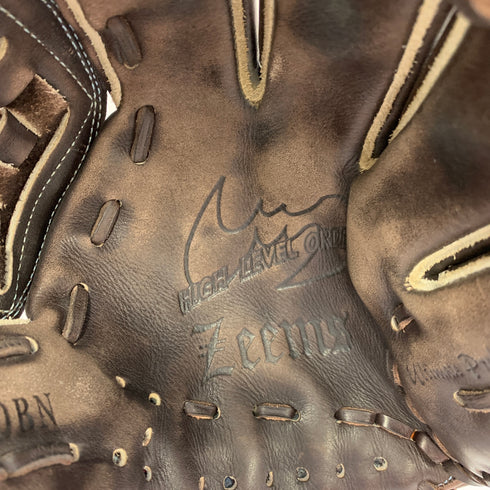 ジームス Zeems HIGHLEVELORDER 軟式 大人 一般 投手用 グローブ ピッチャー グラブ 右投げ SV-521DBN 中古品 野球 7173