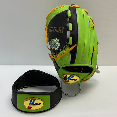 ハイゴールド HI-GOLD SMBC日本シリーズ2015 始球式用記念NPBグラブ グローブ 福岡ヤフオク!ドーム 投手用 グローブ ピッチャー グラブ 左投げ LOT-10 中古品 グローブ袋付き 野球 7391
