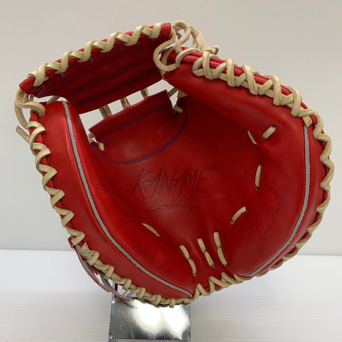 要 KANAME 軟式 大人 一般 キャッチャーミット 捕手 グローブ グラブ 右投げ TYPE-C200R 中古品 野球 6217
