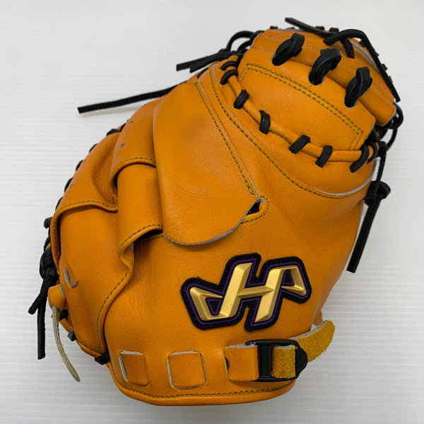 ハタケヤマ HATAKEYAMA 硬式 大人 一般 キャッチャーミット 捕手 グローブ グラブ 右投げ K-M9by 中古品 野球 7081