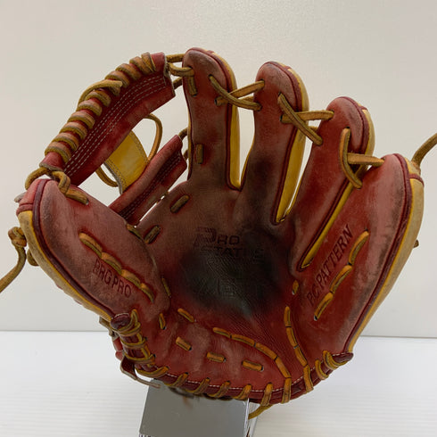 ゼット ZETT プロステイタス オーダー 軟式 大人 一般 内野手用 グローブ グラブ 右投げ BRGPRO 中古品 野球 7065