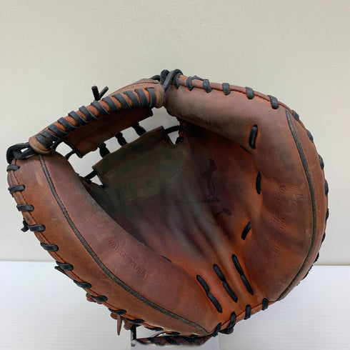 ハタケヤマ HATAKEYAMA V-M8WR 硬式 大人 一般 キャッチャーミット 捕手 グローブ グラブ 右投げ 中古品 野球 1015