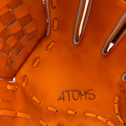 アトムズ ATOMS AGL-102 硬式 大人 一般 内野手用 グローブ グラブ 右投げ タグ付き 箱・グローブ袋付き 野球 9290