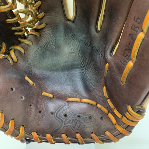 久保田スラッガー KUBOTA SLUGGER KSN-AR5 軟式 大人 一般 内野手用 グローブ グラブ 右投げ オーダー 中古品 野球 1013