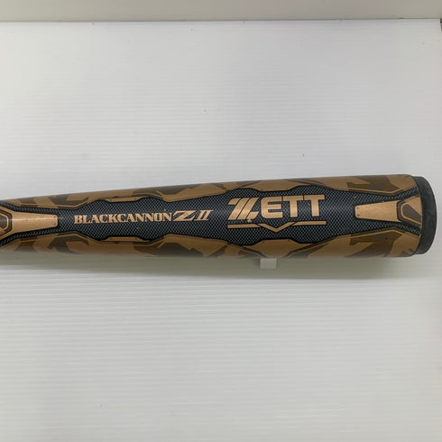 ゼット ZETT ブラックキャノンZ2 軟式 大人 一般 FRP製バット BCT35804 トップバランス 中古 ケース付き 野球 7130