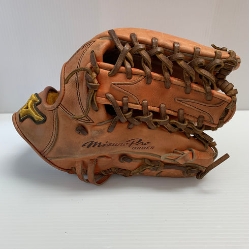 ミズノ MIZUNO ミズノプロ mizunopro HAGAJAPAN 耕作印 硬式 大人 一般 外野手用 グローブ グラブ 右投げ オーダー 中古品 グローブ袋付き 野球 8536