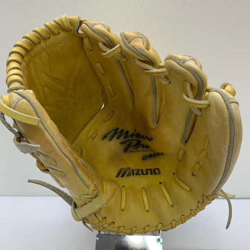 ミズノ MIZUNO ミズノプロ mizunopro 硬式 大人 一般 投手用 グローブ ピッチャー グラブ 右投げ オーダー 中古品 グローブ袋付き 野球 1199