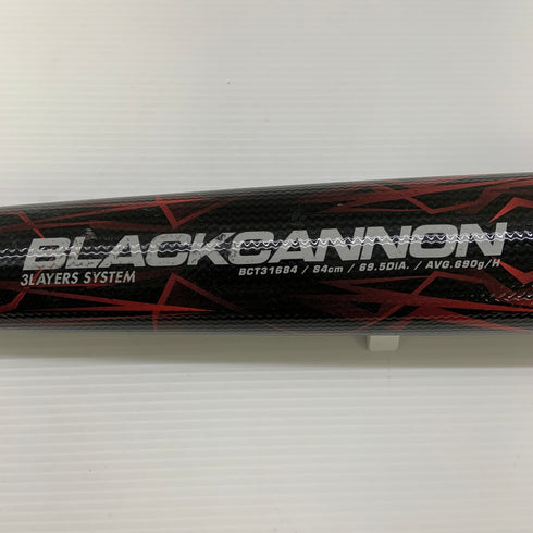 ゼット ZETT ブラックキャノン 軟式 大人 一般 FRP製バット BCT316 トップバランス 中古 野球 8138