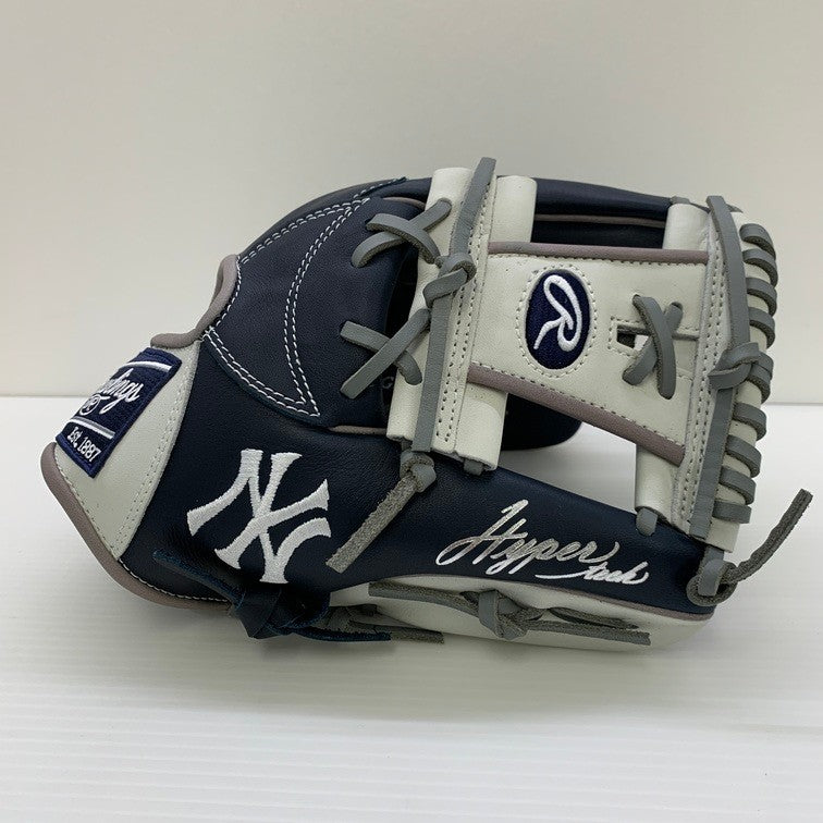Rawlings - ローリングス Rawlings ハイパーテック 軟式 内野手用グローブ GR5HTMN62 ヤンキース 5547 野球 ローリングス 軟式グローブ グラブ HYPER TECH MLB TEAM