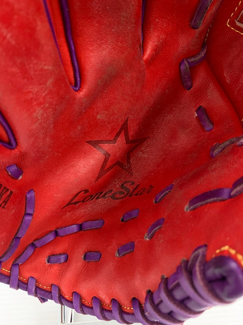 中古品 ローンスター LoneStar オーダー 硬式 投手用 グローブ 刺繍入り 左投げ 3882