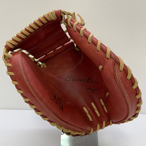 ミズノ MIZUNO グローバルエリート Global Elite 1AJCR34310 軟式 大人 一般 キャッチャーミット 捕手 グローブ グラブ 右投げ 中古品 野球 9007
