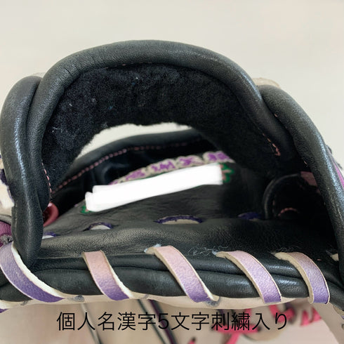 心グラブ 軟式 大人 一般 内野手用 グローブ グラブ 右投げ 中古品 野球 7955