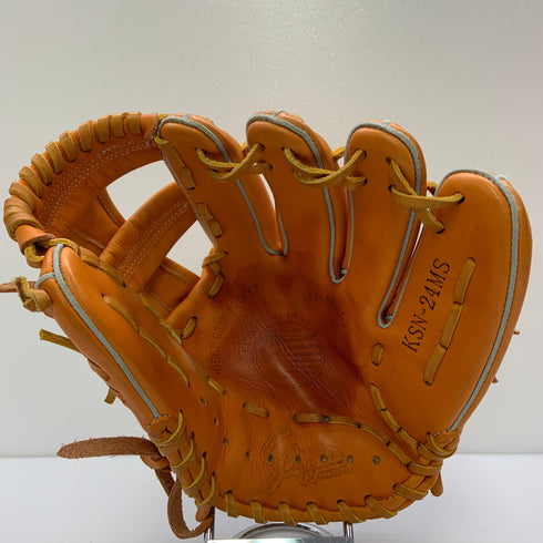 久保田スラッガー KUBOTA SLUGGER KSN-24MS 軟式 大人 一般 内野手用 グローブ グラブ 右投げ 中古品 野球 9008
