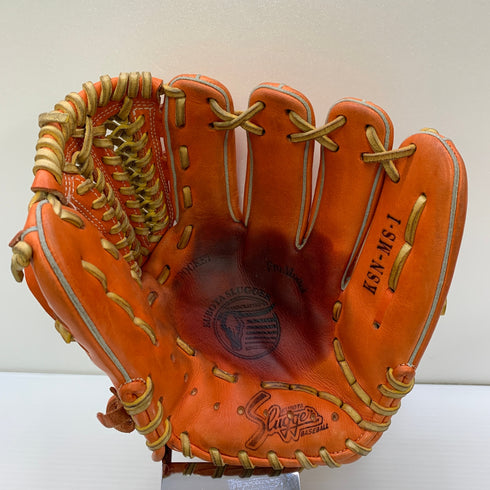 久保田スラッガー KUBOTA SLUGGER KSN-MS-1 軟式 大人 一般 内野手用 グローブ グラブ 右投げ 中古品 野球 9988