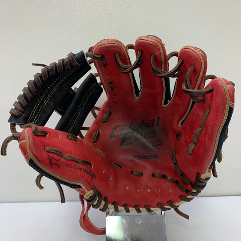 ミズノ MIZUNO グローバルエリート Global Elite 軟式 大人 一般 内野手用 グローブ グラブ 右投げ オーダー 中古品 グローブ袋付き 野球 1498