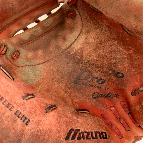ミズノ MIZUNO ミズノプロ 硬式 大人 一般 キャッチャーミット 捕手 グローブ グラブ 右投げ オーダー 中古品 野球 8164