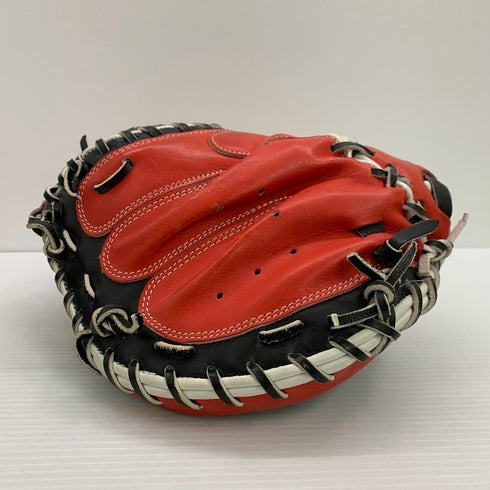 中古品 ミズノ MIZUNO グローバルエリート 軟式 キャッチャーミット 刺繍入り 4892