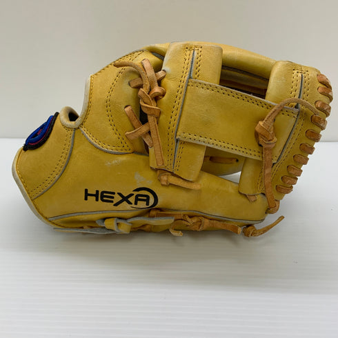 ヘキサスポーツ HEXA 軟式 大人 一般 内野手用 グローブ グラブ 右投げ 中古品 野球 9127