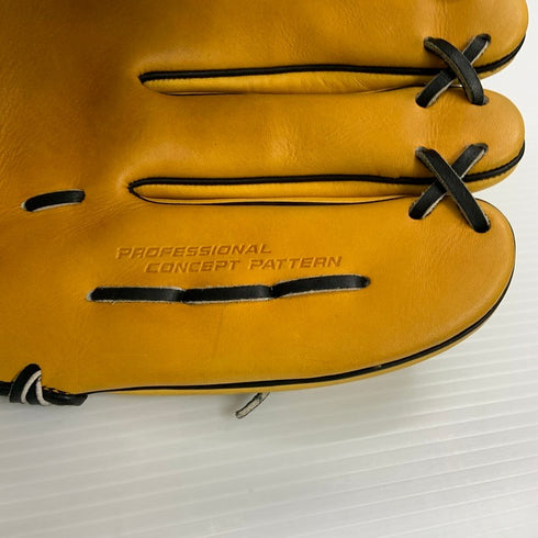 中古品 ゼット ZETT プロステイタス 軟式 投手用グローブ BRGB30701L 付属品有り 4555