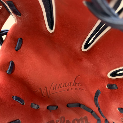 ウィルソン Wilson ワナビーヒーロー デュアル 軟式 大人 一般 内野手用 グローブ グラブ 右投げ RHJ86H 中古品 野球 6052