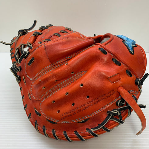 ミズノ MIZUNO グローバルエリート 軟式 大人 一般 キャッチャーミット 捕手 グローブ グラブ 右投げ 中古品 野球 7386