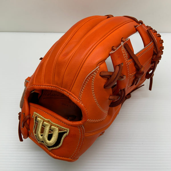 ウィルソン Wilson ウィルソンスタッフ Wilson Staff ウィルソンベア HWL87H 硬式 大人 一般 内野手用 グローブ グラブ 右投げ 中古品 グローブ袋付き 野球 8392