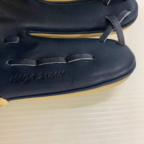ミズノ MIZUNO ミズノプロ オーダー HAGA 軟式 大人 一般 内野手用 グローブ グラブ 右投げ 耕作印 中古品 グローブ袋付き 野球 7478