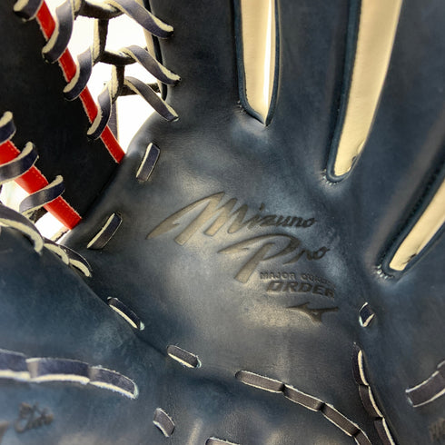 ミズノ MIZUNO ミズノプロ オーダー 硬式 大人 一般 外野手用 グローブ グラブ 右投げ 中古品 グローブ袋付き 野球 6803