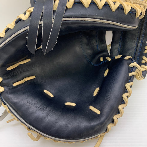 カナメ 要 KANAME C100 硬式 大人 一般 キャッチャーミット 捕手 グローブ グラブ 右投げ 中古品 グローブ袋付き 野球 9354